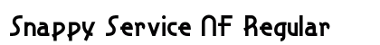 Snappy Service NF Regular Font Snappy Service NF Regular Font Preview