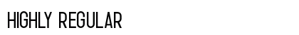 Highly Regular Font Preview