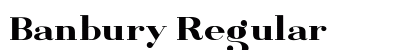 Banbury Regular Font Preview