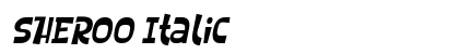 SHEROO Italic Font Preview