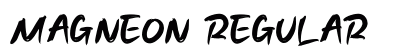 MAGNEON Regular (OpenType) Font Preview