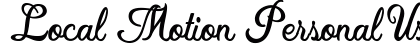 Local Motion Personal Use Regular