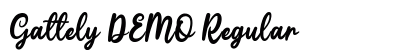 Gattely DEMO Regular Font Preview