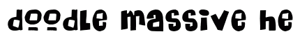 Doodle Massive Headache Regular Font Preview