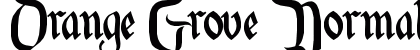 Orange Grove Normal Font Preview