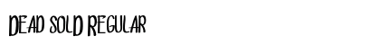 Dead solD Regular Font Preview