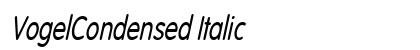 VogelCondensed Italic preview