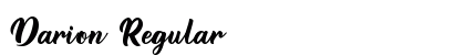 Darion Regular Font Preview