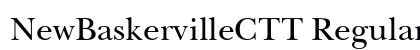 NewBaskervilleCTT Regular Font NewBaskervilleCTT Regular Font Preview