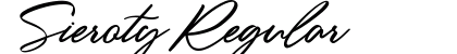 Sieroty Regular Font Preview