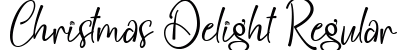 Christmas Delight Regular Font Preview
