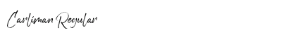 Carliman Regular Font Preview