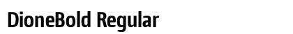 DioneBold Regular Font Preview
