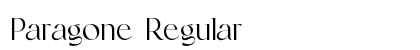 Paragone Regular Font Preview Paragone Regular Font Preview