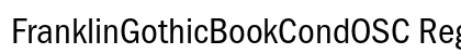 FranklinGothicBookCondOSC Regular Font Preview