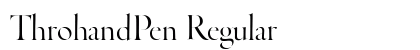 ThrohandPen Regular preview