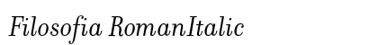 Filosofia RomanItalic preview
