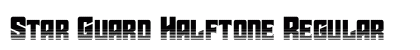 Star Guard Halftone Regular Font Star Guard Halftone Regular Font Preview