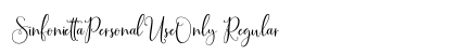 SinfoniettaPersonalUseOnly Regular Font Preview