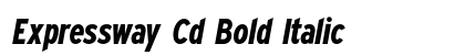 Expressway Cd Bold Italic Font Preview