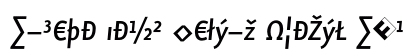 Eureka Sans Medium Italic Exp Preview