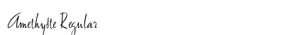 Amethyste Regular Font Preview