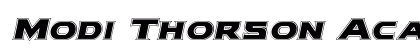Modi Thorson Academy Italic Italic Font Preview