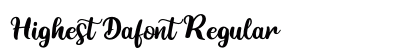 Highest Dafont Regular preview Highest Dafont Regular preview