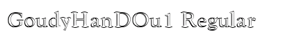 GoudyHanDOu1 Regular Font Preview