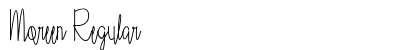 Moreen Regular Font Preview