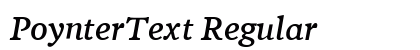 PoynterText Regular preview PoynterText Regular preview