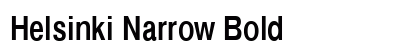 Helsinki Narrow Bold Font Preview