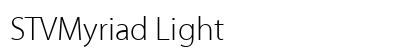 STVMyriad Light font free download