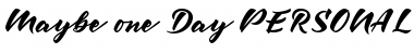 Download Maybe one Day DEMO Font