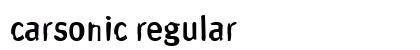 carsonic Regular Font Preview
