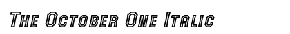 The October One Italic preview