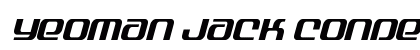 Yeoman Jack Condensed Italic Regular Font Preview Yeoman Jack Condensed Italic Regular Font Preview