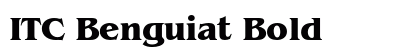 ITC Benguiat Bold font free download