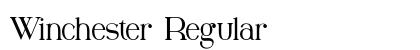 Winchester Regular Font Preview