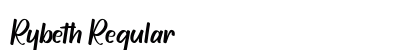 Rybeth Regular Font Preview