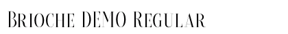 Brioche DEMO Regular Font Preview
