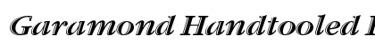 Garamond Handtooled ITC Italic Font Preview