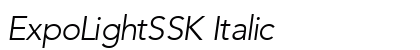 ExpoLightSSK Italic Font Preview