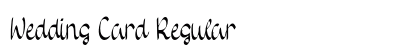 Wedding Card Regular Font Preview