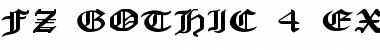 FZ GOTHIC 4 EX Normal Font