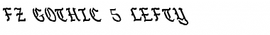 FZ GOTHIC 5 LEFTY Font