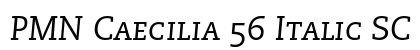 PMN Caecilia 56 Italic SC Preview