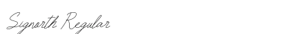 Signorth Regular Font Preview