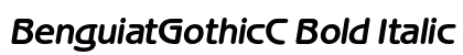 BenguiatGothicC Bold Italic preview