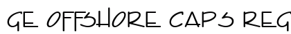 GE Offshore Caps Regular Font Preview